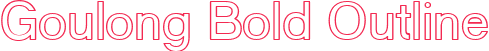 Goulong Bold Outline